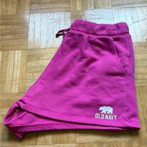 Pink Old Navy sweat shorts size M